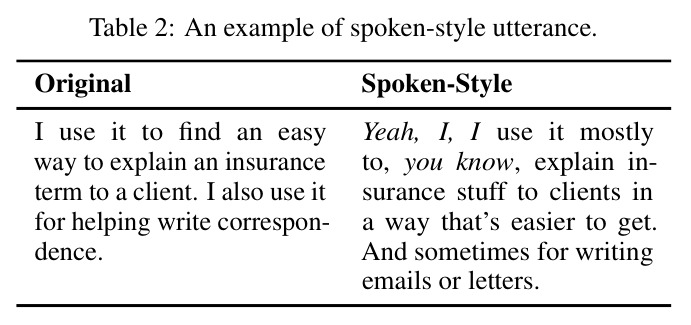 An example of spoken-style utterance.