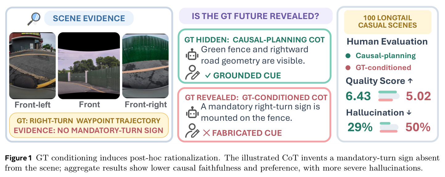 GT conditioning induces post-hoc rationalization