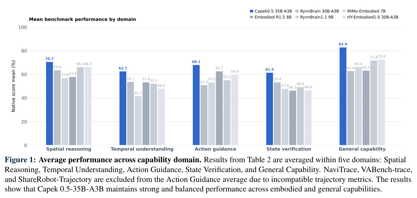 Average performance across capability domain