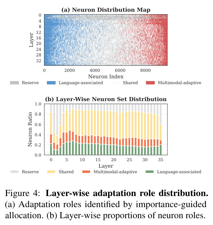 Layer-wise adaptation role distribution.