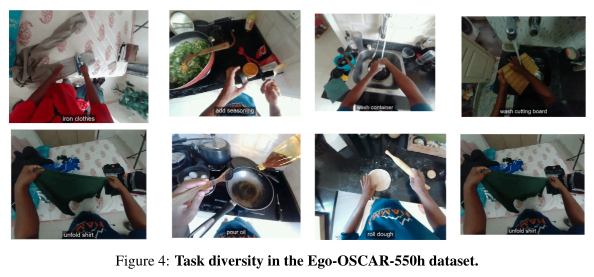 Task diversity in the Ego-OSCAR-550h dataset.
