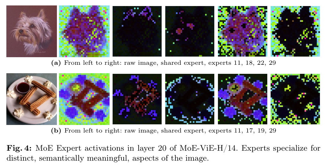 MoE Expert activations in layer 20 of MoE-ViE-H/14.