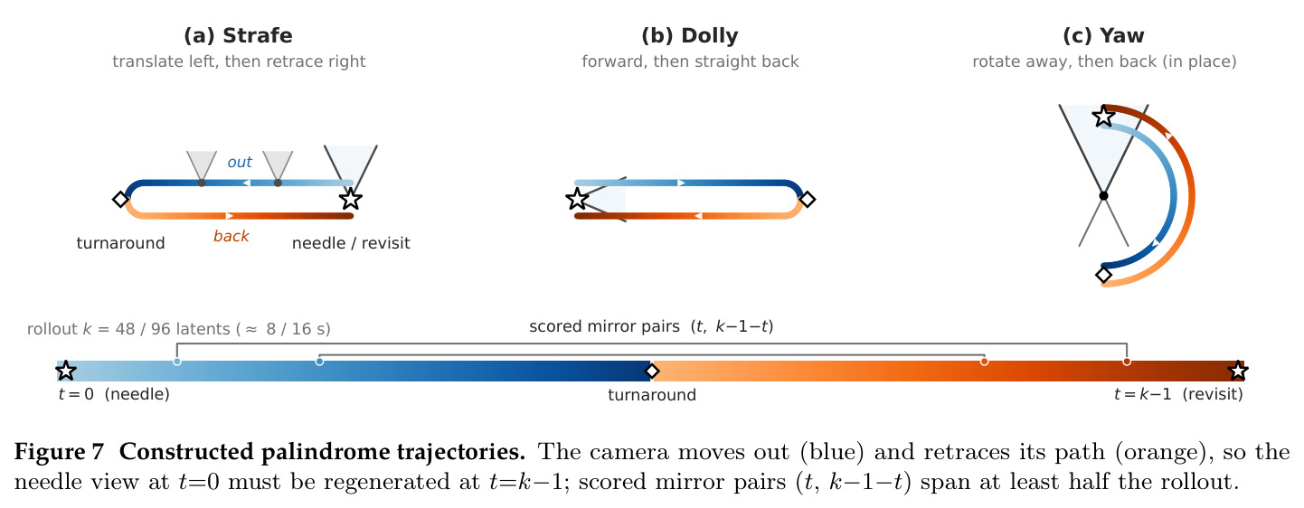 Constructed palindrome trajectories.
