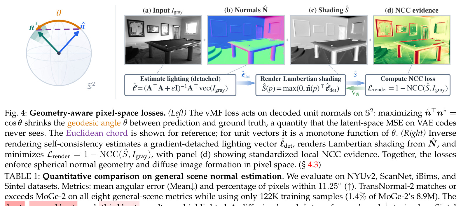 Geometry-aware pixel-space losses