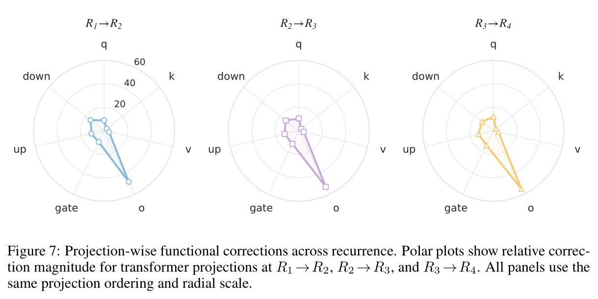 Projection-wise functional corrections across recurrence.